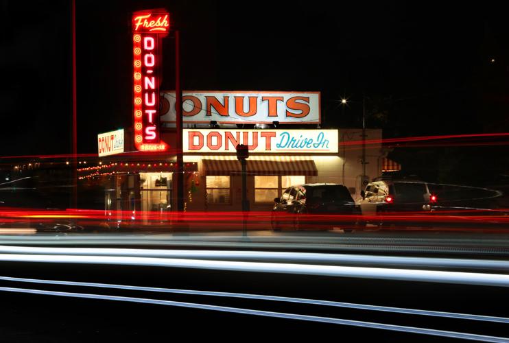 Nightfall at the Donut Drive-In